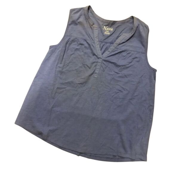 Natural Reflections light purple sleeveless vee neck tunic NWT size L - Picture 2 of 6